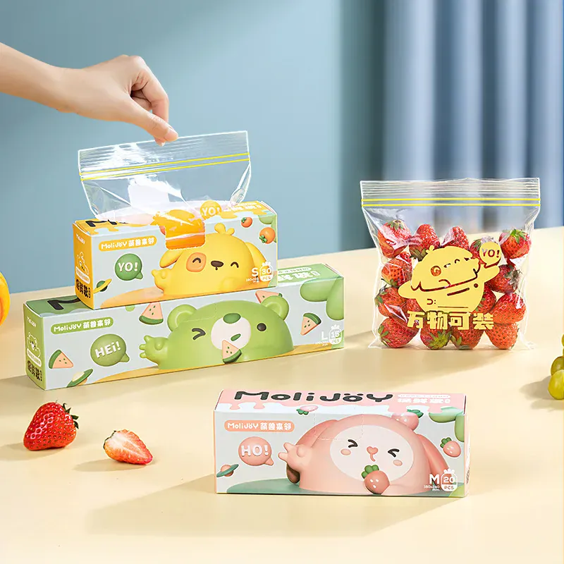 Sachets Zip Alimentaires Hermétiques Réutilisables - Lot de 15 à 30