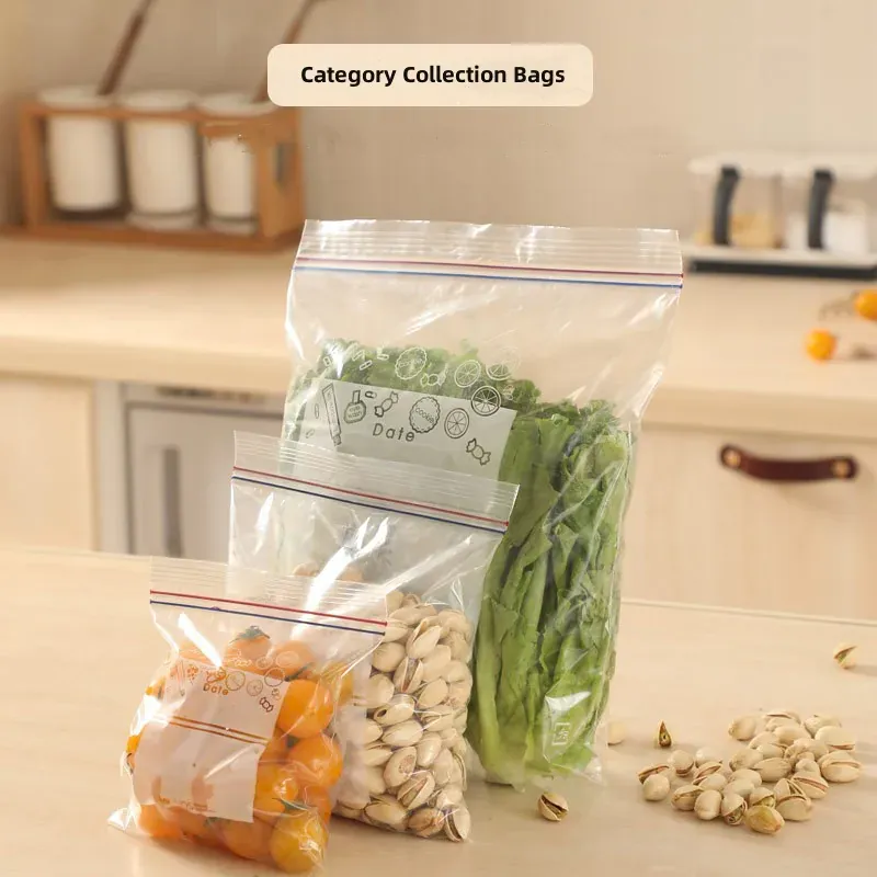 Sachets Zip Alimentaires Hermétiques Réutilisables - Lot de 15 à 30