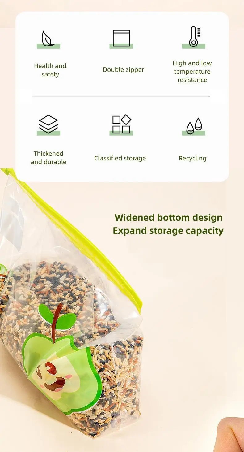 Sachets Zip Alimentaires Hermétiques Réutilisables - Lot de 15 à 30