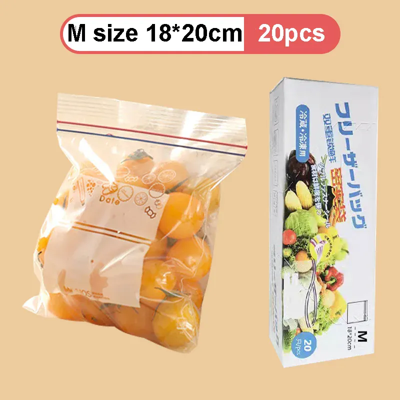 Sachets Zip Alimentaires Hermétiques Réutilisables - Lot de 15 à 30