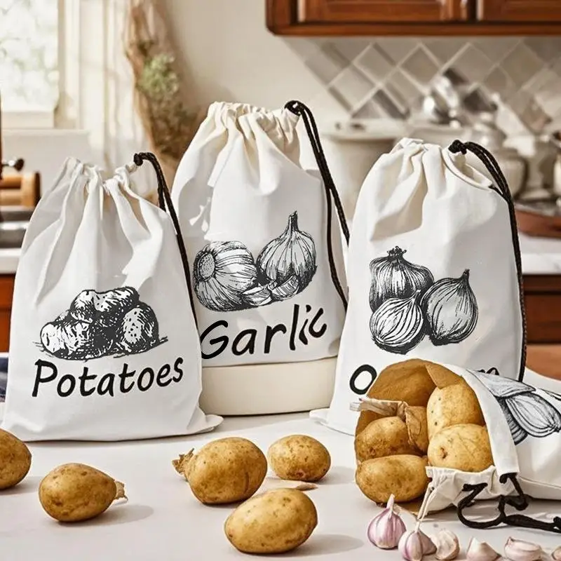 Sacs de Conservation Pommes de Terre & Oignons — Lot de 2 Réutilisables
