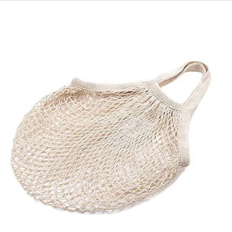 Sacs Filet en Coton Réutilisables - Lot de 5 Pièces Écologiques