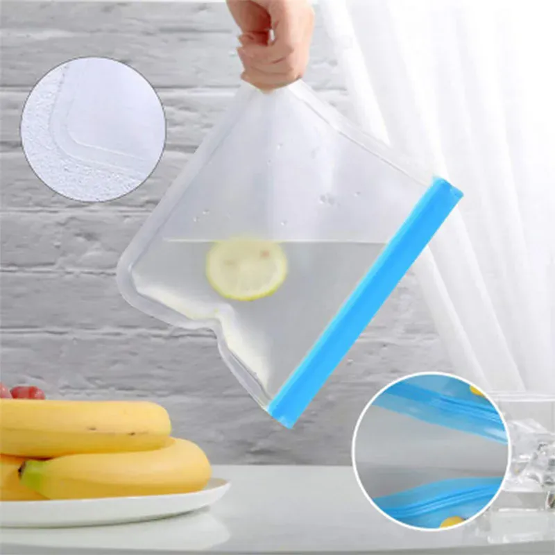 Sachets Zip Alimentaires Réutilisables - Lot de 12 pièces Hermétiques