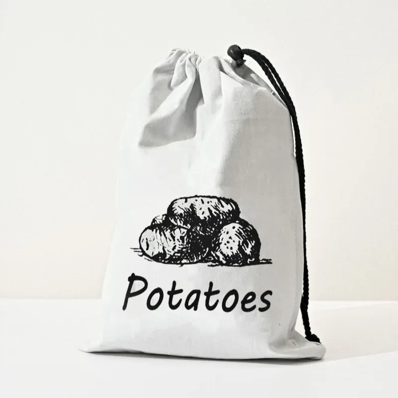 Sacs Conservation Légumes 30x40cm - Lot de 3 avec Cordon de Serrage