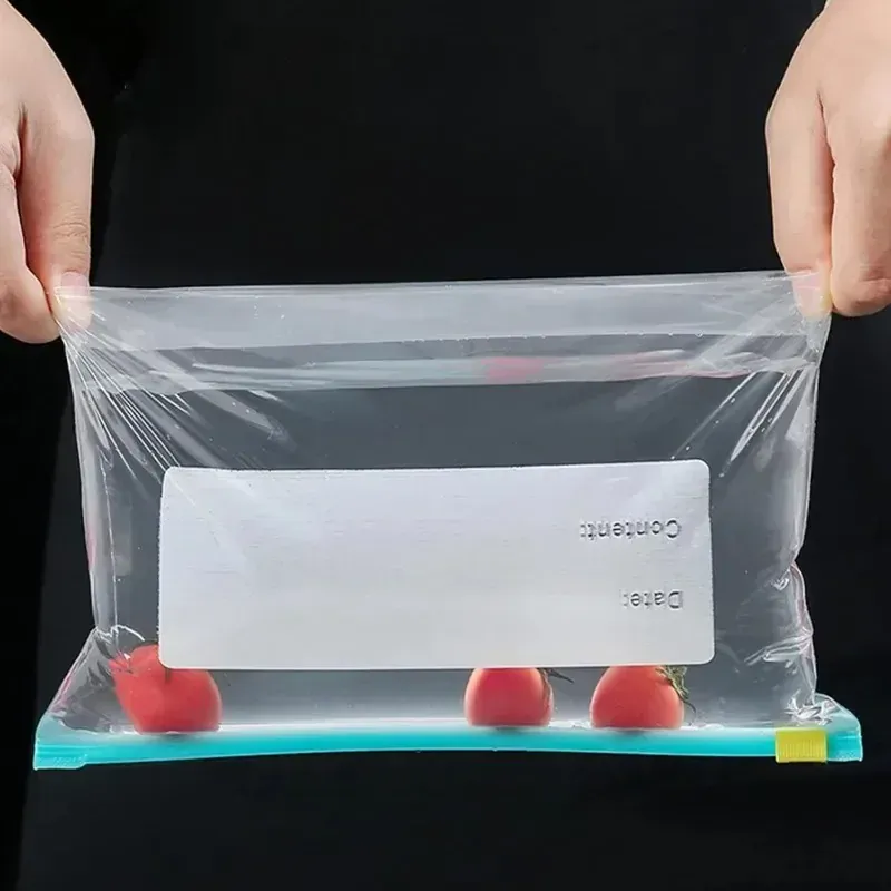 Sachets Zip Alimentaires Réutilisables - Lot de 60 pièces Anti-Fuite