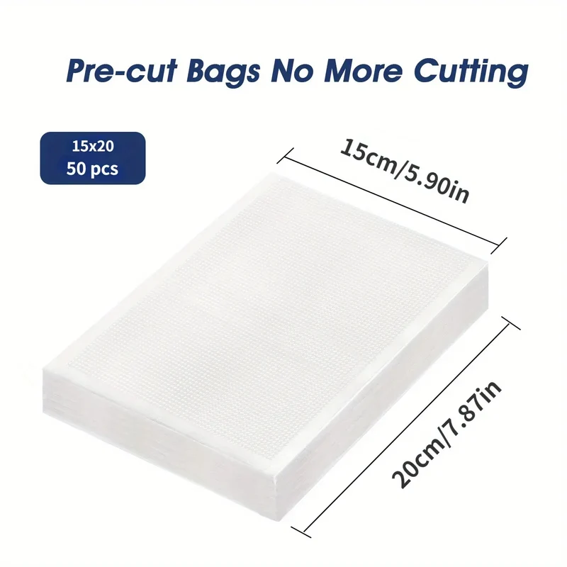 Sacs Sous Vide Réutilisables Hermétiques - Lot de 50 Pièces