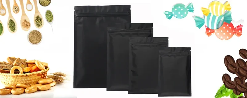 Sachets Zip Alimentaires Hermétiques - Lot de 50 en Aluminum