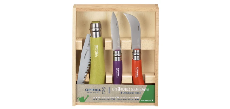 Couteau Opinel Coffret du jardinier Inox