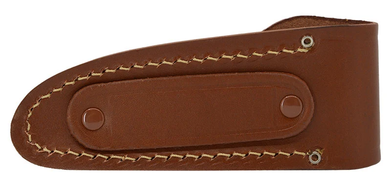 Étui Cuir moulé doublé marron foncé PIELCU