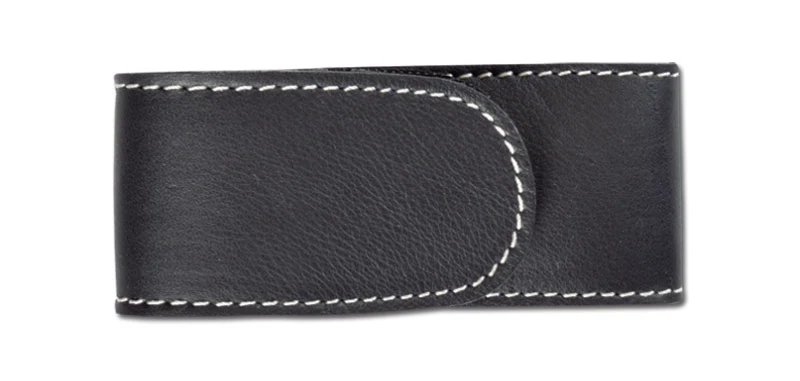 Étui Couteau Cuir doublé noir PIELCU