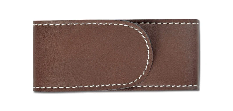 Étui Couteau Cuir doublé marron 25 PIELCU