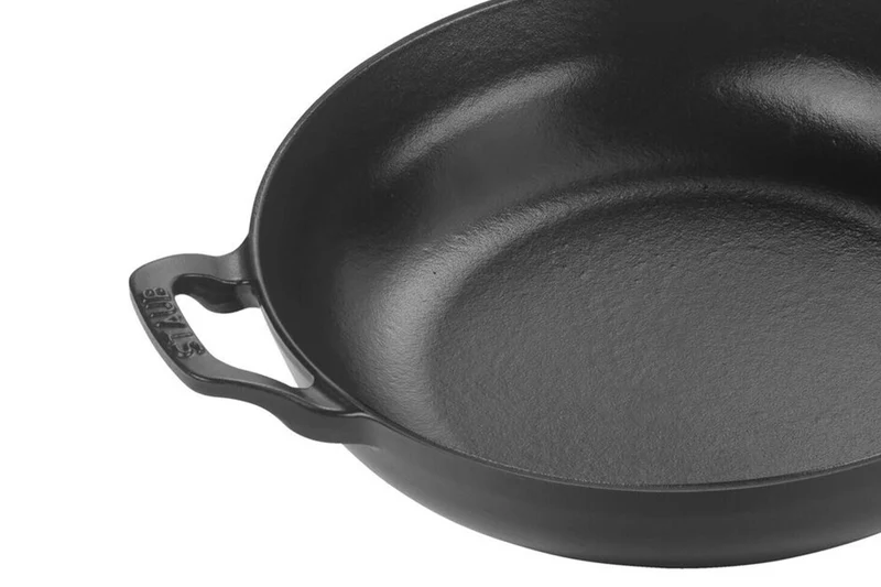 Poêle à frire Staub Vintage en fonte émaillée manche en bois