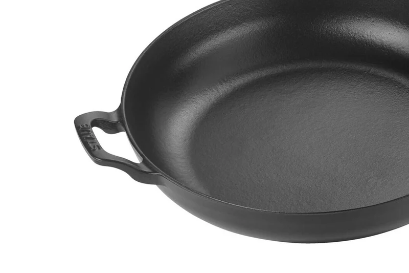 Poêle à frire Staub Vintage en fonte émaillée manche en bois