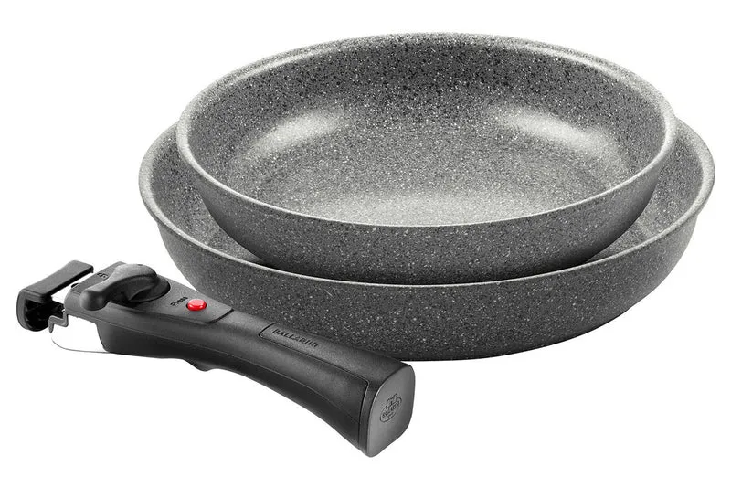 Set de cuisson 3 pièces Ballarini Torre 1 poêle 24cm + 1 poêle 28cm + 1 poignée amovible
