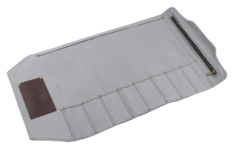 Mallette de couteaux vide Guillaume Léonard 8 places grise