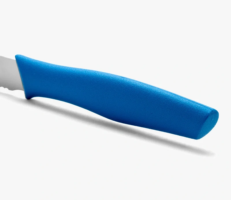 Cuchillo Mesa Color Azul Con Sierra Serie Nova 110 mm