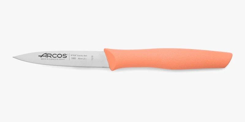 Cuchillo Mondador Color Coral Serie Nova 85 mm