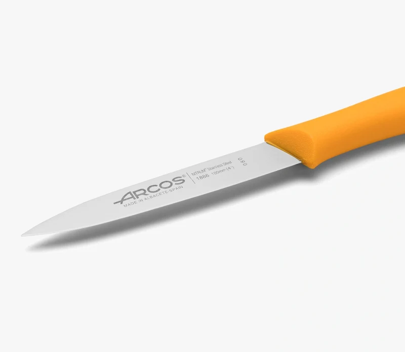 Cuchillo Mondador Color Mostaza Serie Nova 100 mm