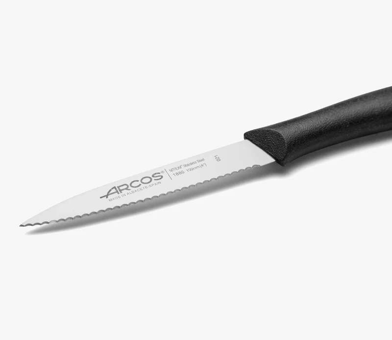 Cuchillo Mondador Color Negro Perlado Serie Nova 100 mm