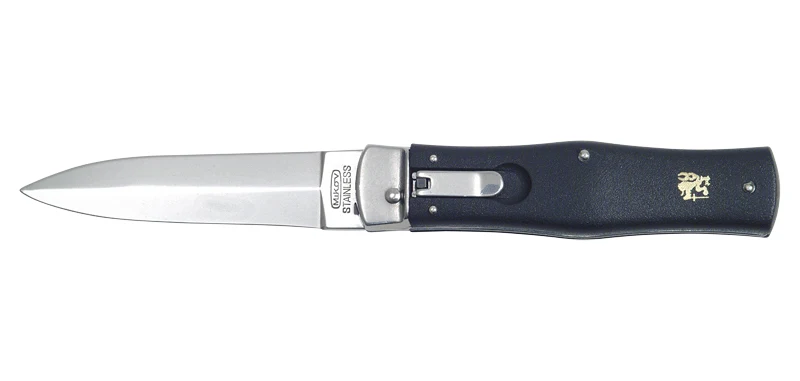 Couteau Automatique Predator Noir Clip Mikov