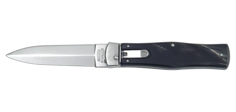 Couteau Automatique Predator Corne Naturelle Mikov