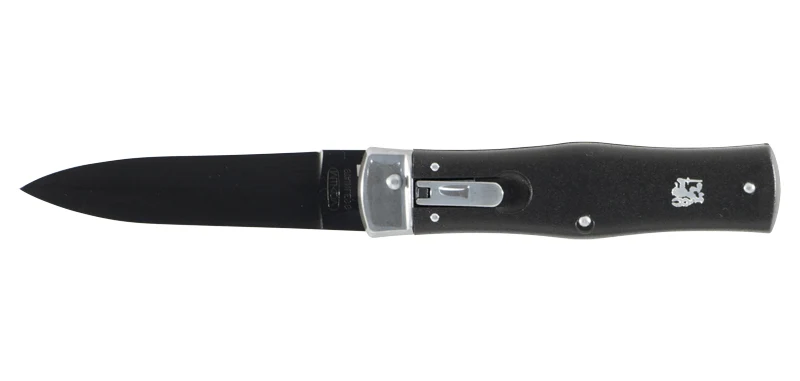 Couteau Automatique Tout Noir Predator Mikov