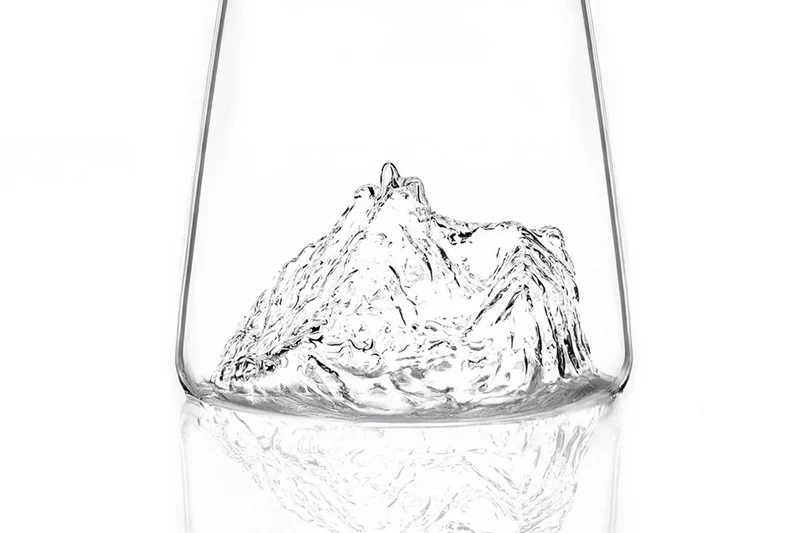 Verre à spiritueux long Alaskan Maker Topographic Pic du midi de Bigorre en verre cristallin