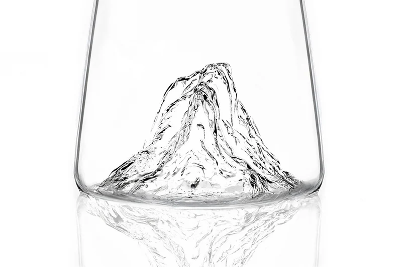 Verre à spiritueux long Alaskan Maker Topographic Seoraksan en verre cristallin