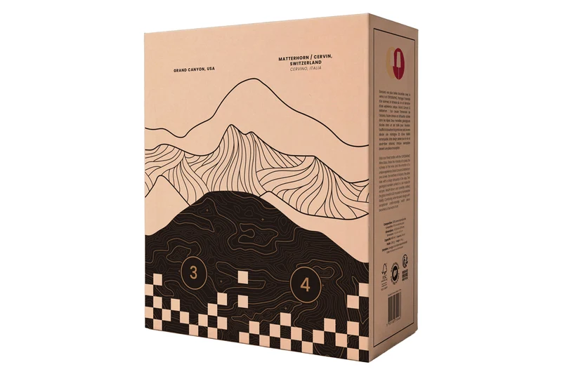 Coffret de 2 verres à vin Alaskan Maker Topographic Grand Canyon & Mont Cervin