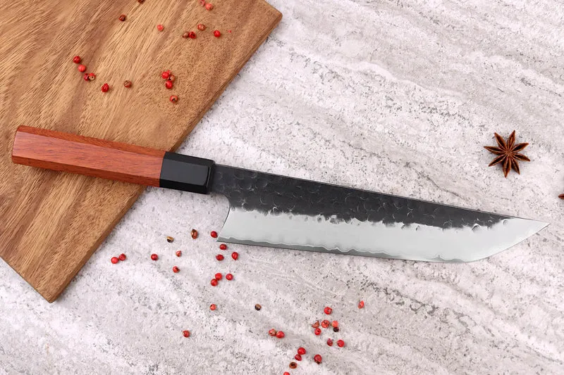 Couteau sakimaru Sayuto Séquoia San Mai martelé 20cm