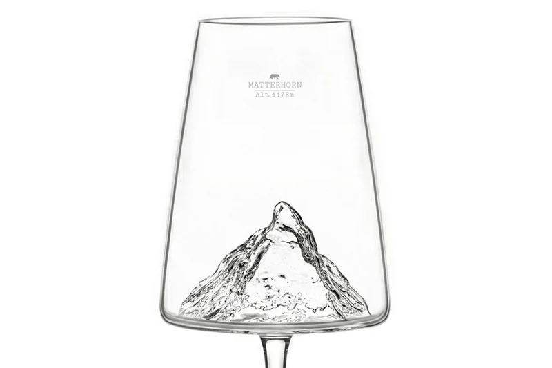 Coffret verre à vin Alaskan Maker Topographic Mont Cervin