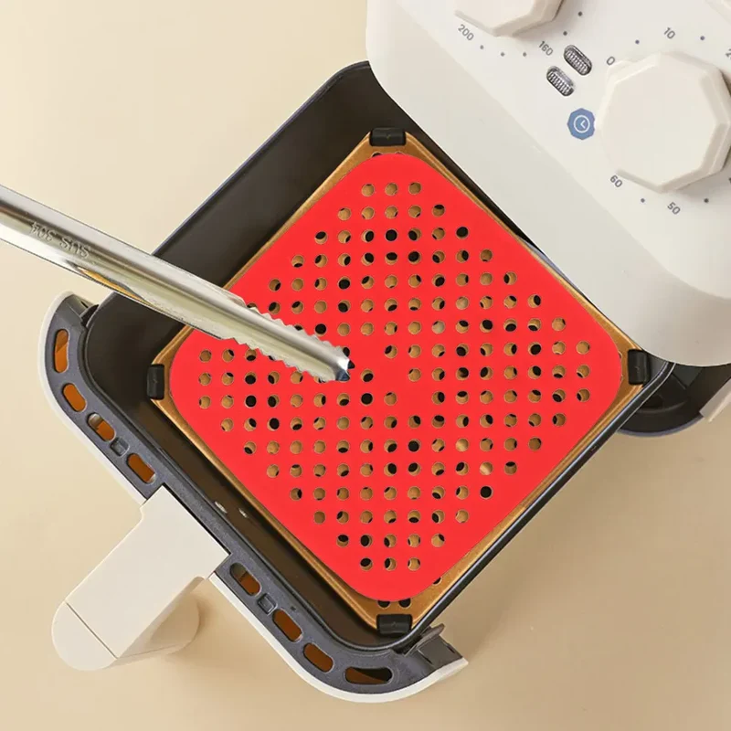 Moule Silicone Air Fryer Réutilisable - Lot de 2 Pièces Rondes