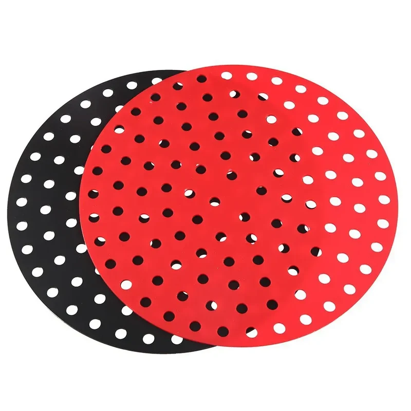 Moule Silicone Air Fryer Réutilisable - Lot de 2 Pièces Rondes