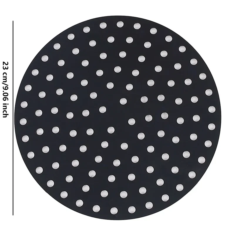Moule Silicone Air Fryer Réutilisable - Lot de 2 Pièces Rondes