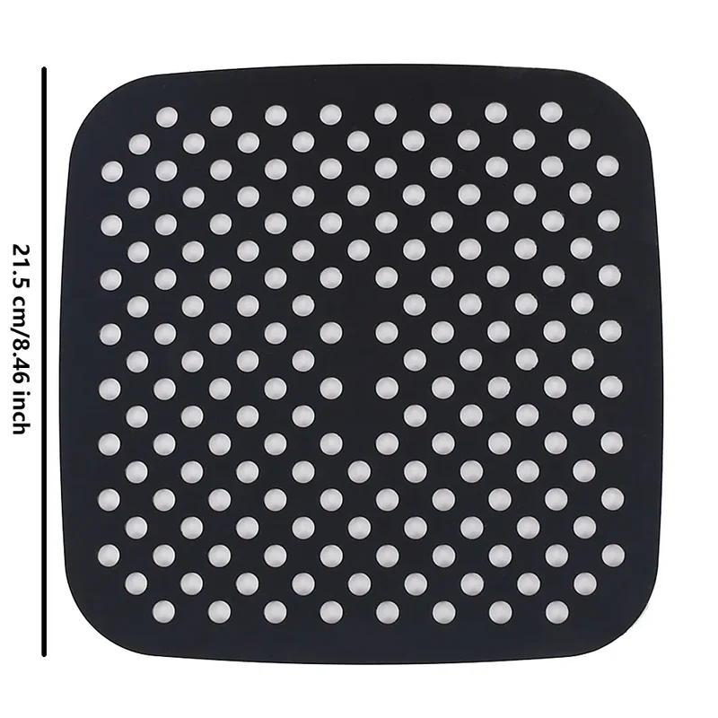 Moule Silicone Air Fryer Réutilisable - Lot de 2 Pièces Rondes