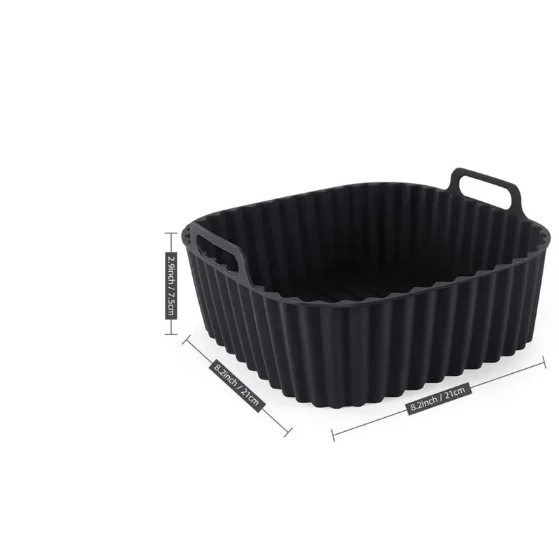 Moule Silicone Air Fryer Réutilisable Carré 4-7QT - Lot de 1 Pièce
