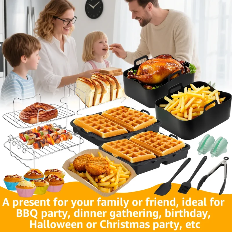 Kit Accessoires Friteuse Air Fryer - 20 Pièces Multifonctionnelles