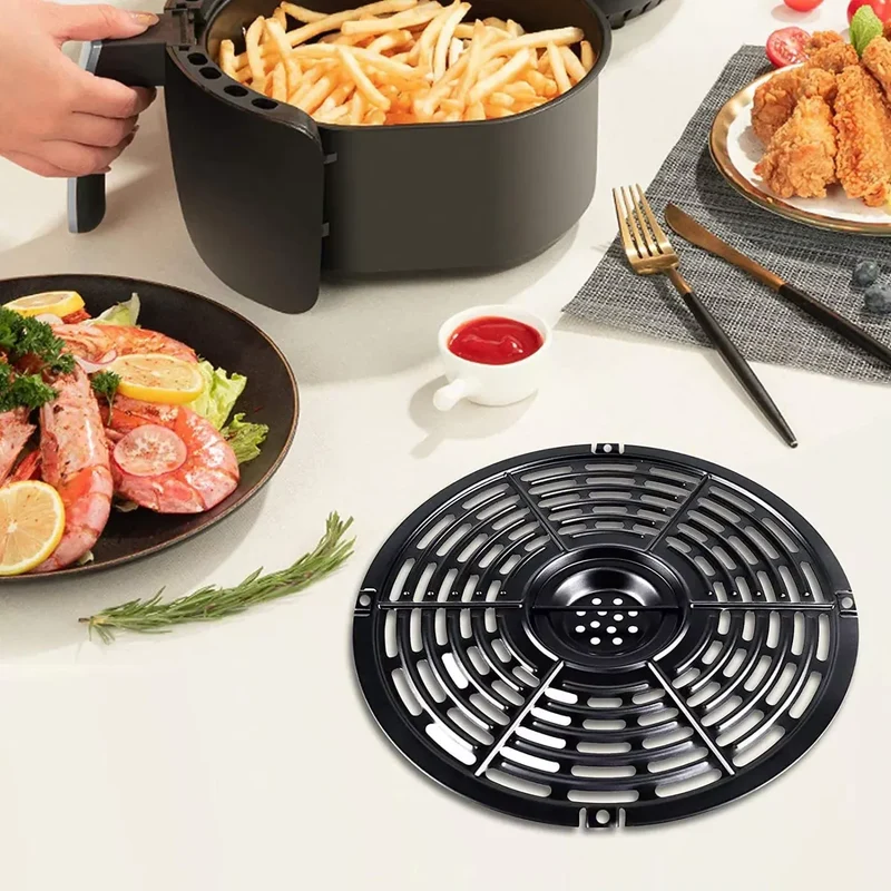 Grille Antiadhésive Air Fryer Rond 24 cm - Accessoire de Cuisson