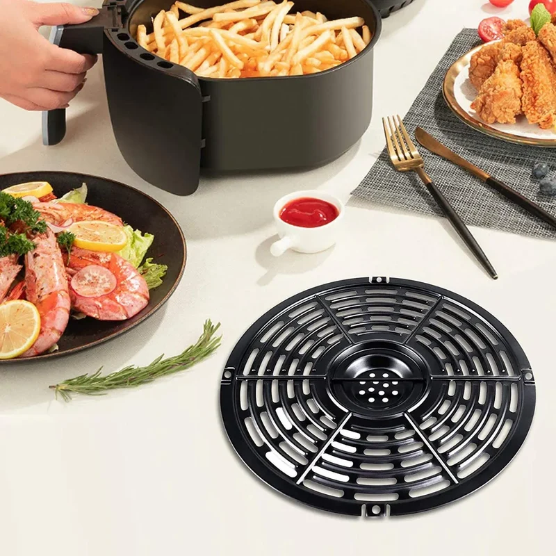 Grille Antiadhésive Air Fryer Rond 24 cm - Accessoire de Cuisson