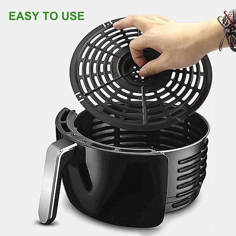 Grille Antiadhésive Air Fryer Rond 24 cm - Accessoire de Cuisson