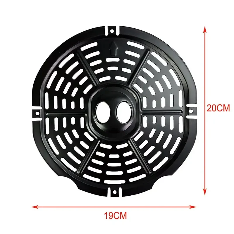 Grille Antiadhésive Air Fryer Rond 24 cm - Accessoire de Cuisson