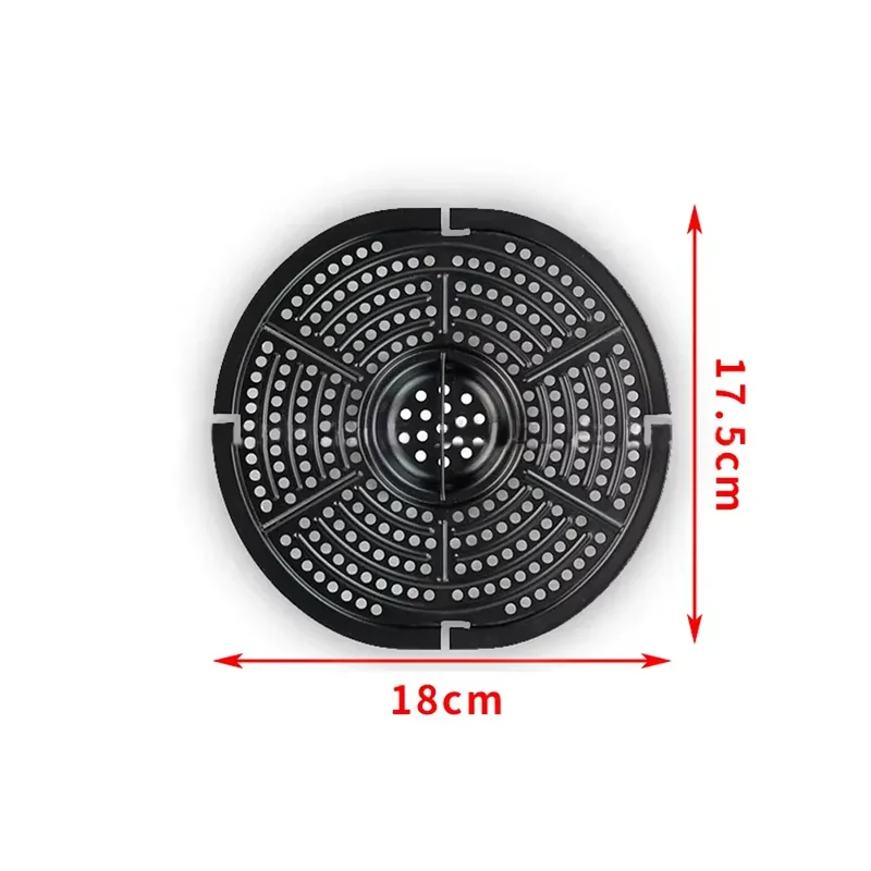 Grille Antiadhésive Air Fryer Rond 24 cm - Accessoire de Cuisson