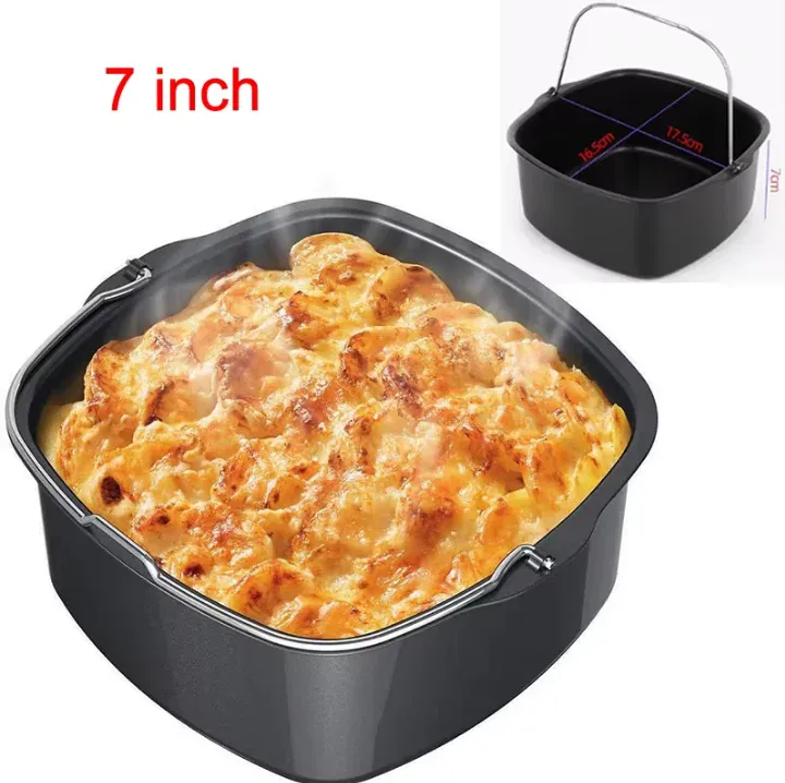 Grille Inox Air Fryer Rectangulaire - Lot de 3 Pièces