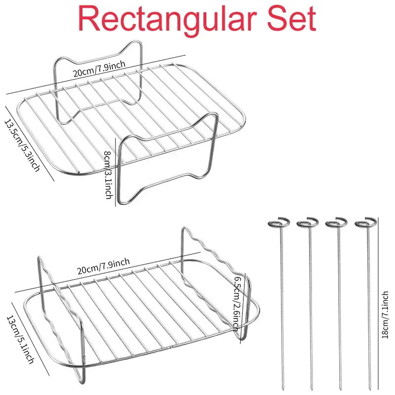 Kit Accessoires Friteuse Sans Huile - 6 Pièces Réutilisables