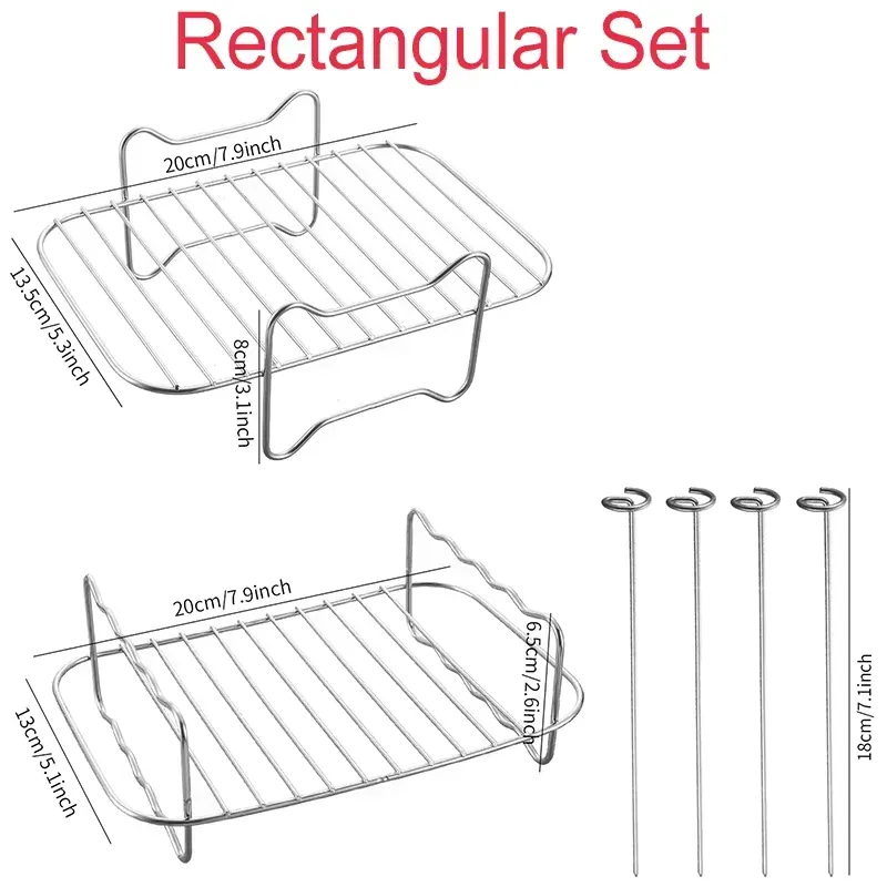 Kit Accessoires Friteuse Sans Huile - 10 Pièces Réutilisables