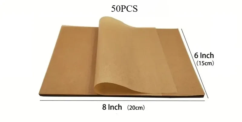 Papier Cuisson Jetable Antiadhésif - Lot de 100 Pièces