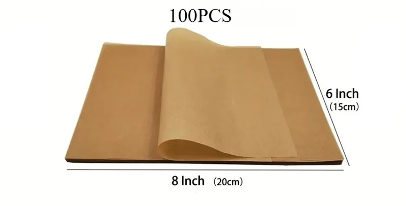 Papier Cuisson Jetable Antiadhésif - Lot de 100 Pièces