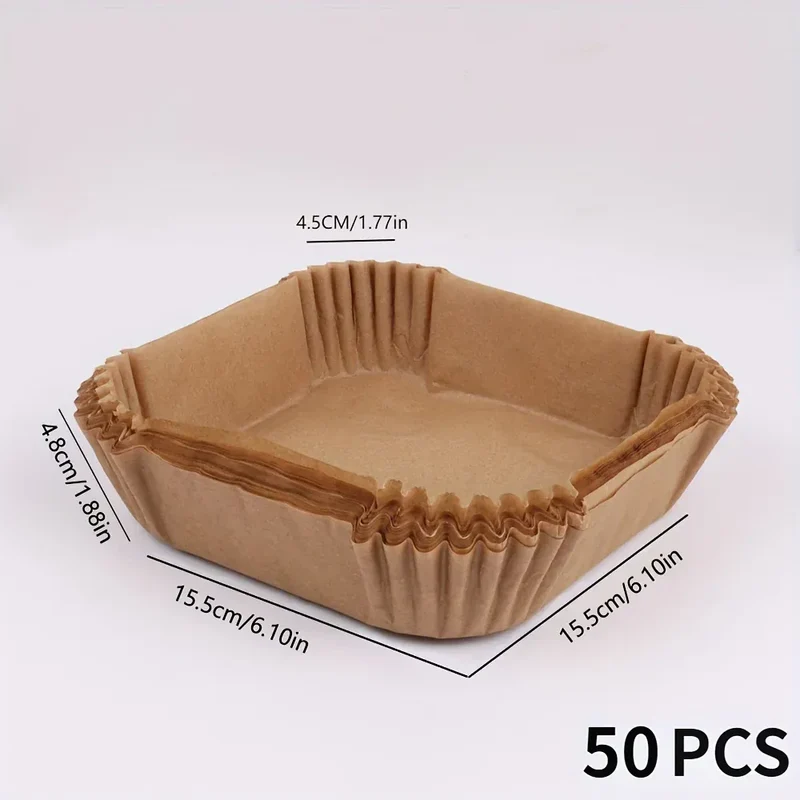 Papier Cuisson Air Fryer Jetable Lot de 50 Antiadhésif 20 cm