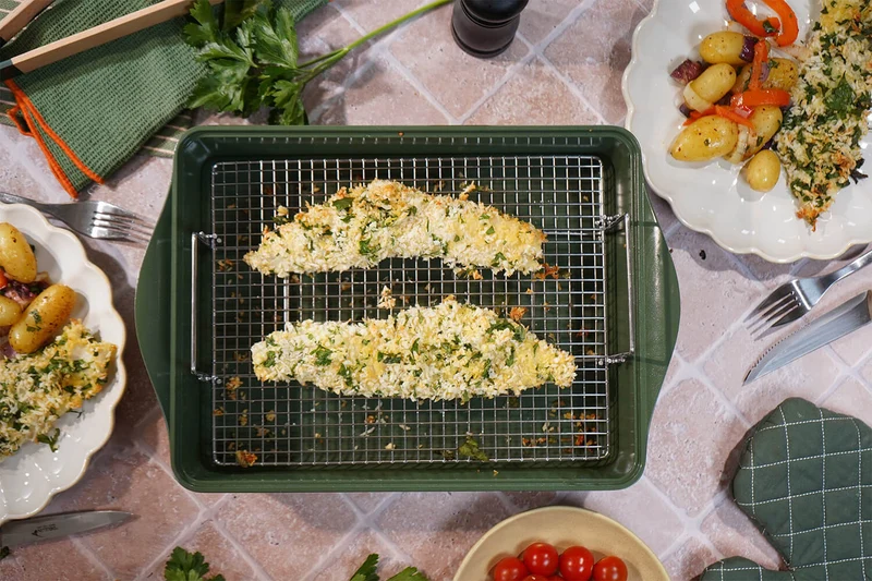 L'Incroyable Double grille de cuisson Cookut pour l'Incroyable plat à four ajustable