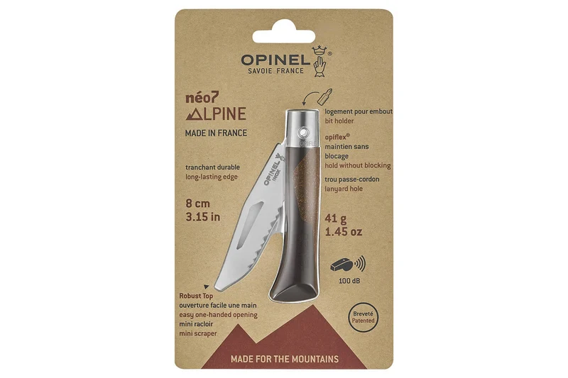 Couteau Opinel Néo7 Alpine brun noir